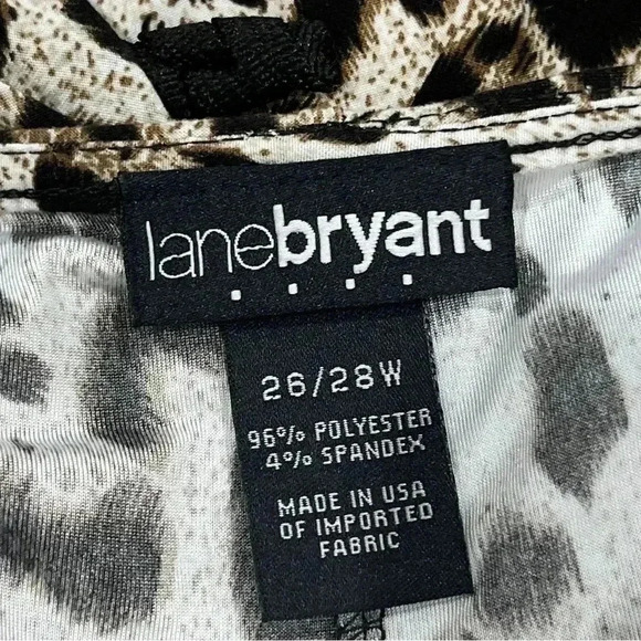 Lane Bryant Leopard Print , Cowl neck, stretch, shoulder splits dress ❤️ - Picture 6 of 7